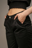 Indira Straight Cut Lightweight Trousers - Little Black Pistol