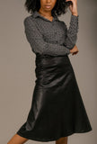 Toni Faux Leather Midi Skirt - Little Black Pistol